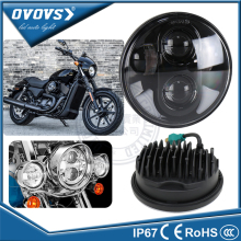 OVOVS hi/low beam black 12v motorcycle 5.75 inch led headlight for h-arley