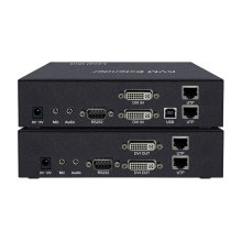 4K 2 Channel DVI KVM Extender over Cat5e/6/7