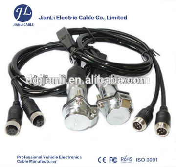 heavy duty 7 pin plug trailer safety cables