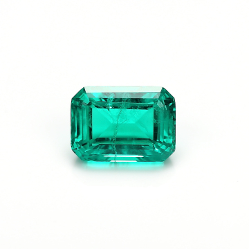 Lab Emerald Colombian Color Emerald cut 14x10