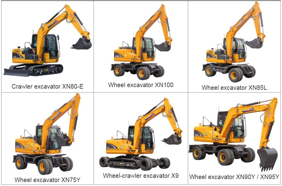 6 Ton Wheel Excavator XN75B