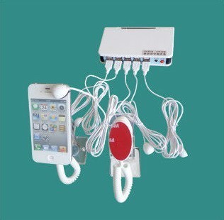 Secure display stand smart phone holder alarm mobile phone anti theft