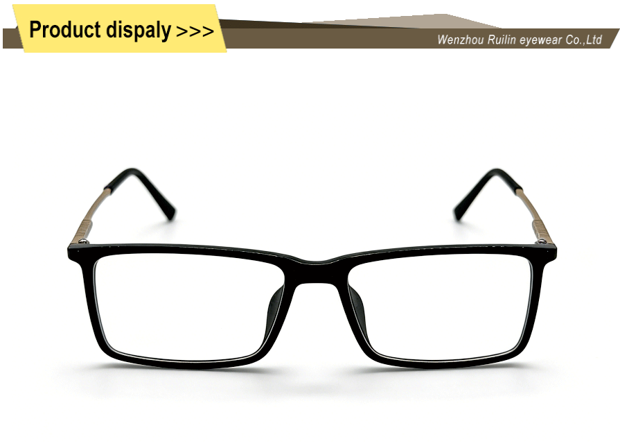 Retângulo de armações ópticas de metal TR90 TR90 metal optical frames rectangle