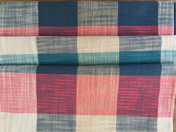 Fashion Plaid Color Bamboo Fabric