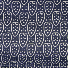 Cotton elastic printed poplin with retro style