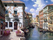Canvas Art Venice Oil Painting for Wall Decorative