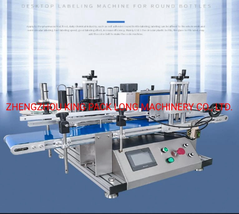 Auto Labeling Machine Small Table Desk Type Round Bottle Labeling Machine