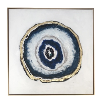 Framed abstract canvas print for home decoration