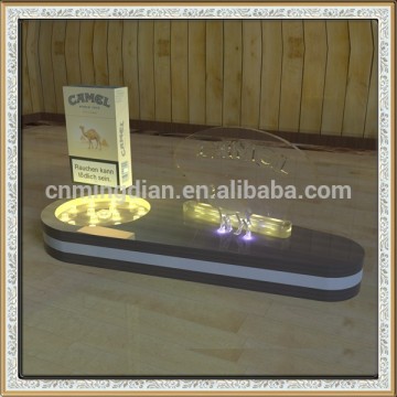 LED acrylic magnetic floating pedestal for cigarette display,magnetic levitation pop display magnetic floating cigarette display