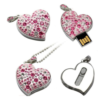 Heart shape Jewelry usb flash drive 2.0