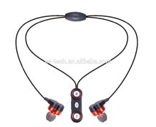 2017 Bluetooth in ear earphone bluetooth with hanging rope