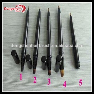 professional 7 retractable lip cosmetic brush lip liner pencil