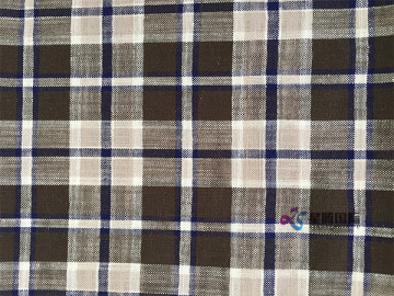 Check Bamboo Shirting Fabric