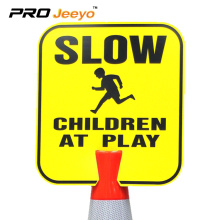 please slow down reflective kids safety aluminum sign