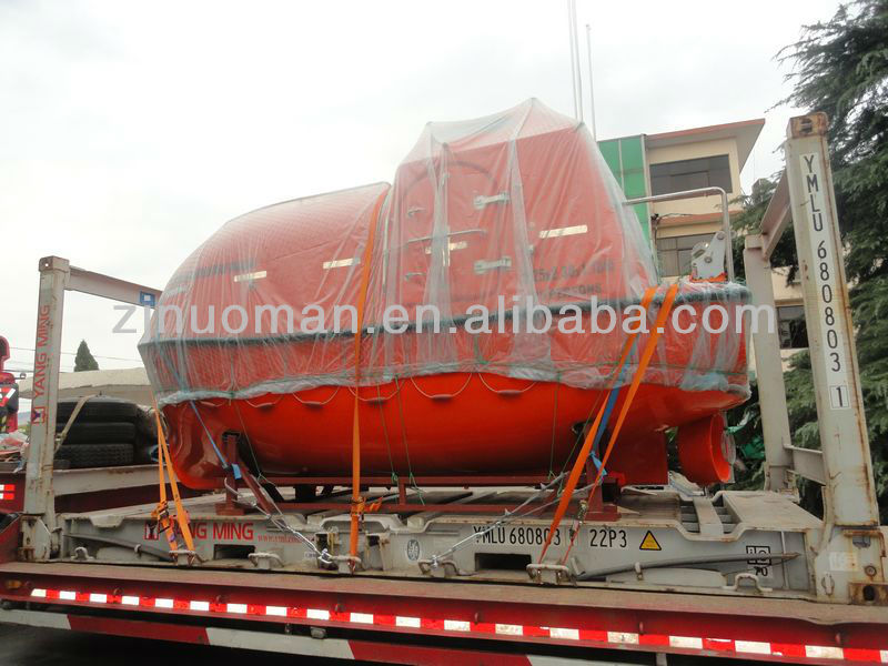 F.R.P life boat freefall life boat Solas totally enclosed lifeboat Marine lifesaving boat