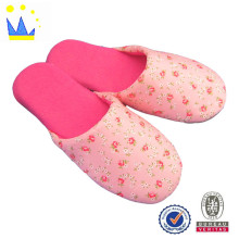 hot sale warm women printed fabric slipper houshold indoor slipper
