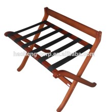 Hotel wood luggage rack