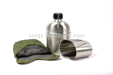 military stainless steel water canteen