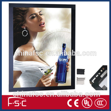 Acylic panel and aluminum photo frame LED magnetic light box