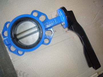 Disc Coated Nylon Wafer Type Butterfly Valve