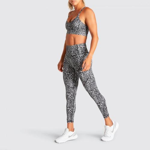 Bedrucktes Yoga-Set-Outfit für Damen