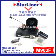M903F LCD Remote Control Two Way Car Alarm with Remote Engine Starter