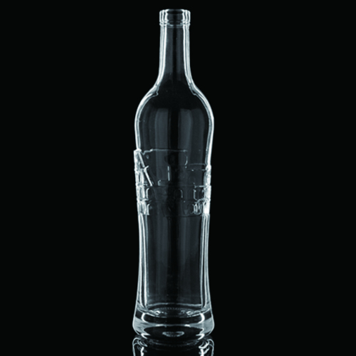 Round Empty Wine Bottle 750ML Clear Glass Wine Bottles 750ML Hot