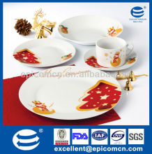 20/30pcs round ceramic dinner ware Christmas ceramic tableware