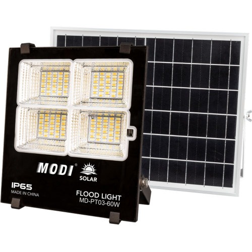 60W solar powered motion detector flood lights