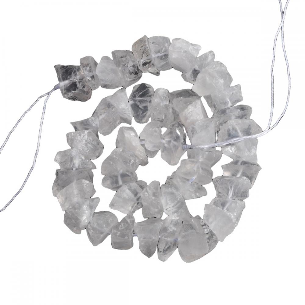 Gemstone Irrégul Forme Crystal Perles de pierre rugueuse 15 mm Perles de pierre rugueuse en rangée naturelle pour les bijoux de bricolage