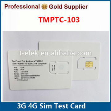 WCDMA UMTS 3G SIM Test Card for Anritsu MT8820 MT8820C
