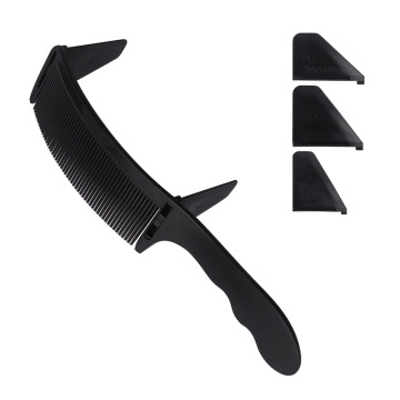 Easiest Way to Fade Hair Using S-Shaped Curved Comb with Caliper Positioning