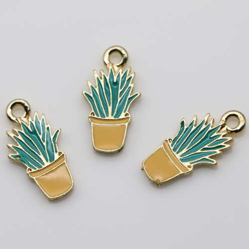 Pendentif de perle de pot de plante populaire mignon accessoires Kawaii avec trou supérieur nouvellement conçu pour les accessoires de décoration