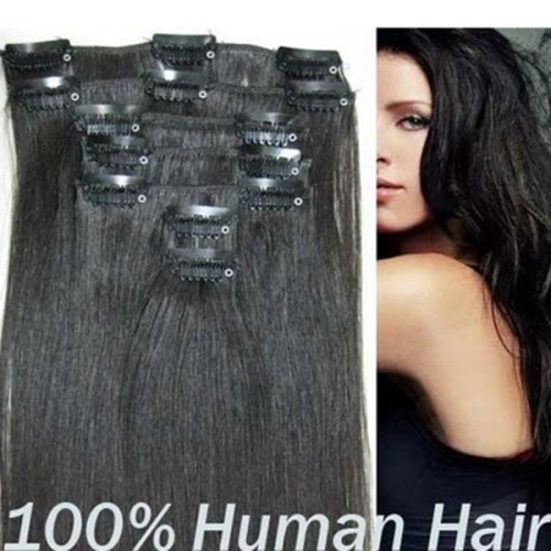 Remy Human Hair Clip on Hair Extension