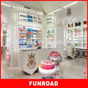 Farmacia display showcase for pharmacy decoration