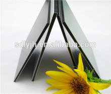 Anodized Aluminum Golden & Silver Mirror Finish Aluminium Composite Panel
