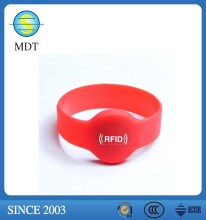 Colorful custom silicon rfid wristband
