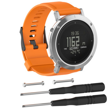 Silicone Rubber Sport Watch Strap Band Bracelet Replacement for Suunto Core Essential