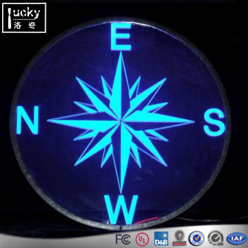Custom LED Acrylic Compass Sign, Unique custom guiding sign
