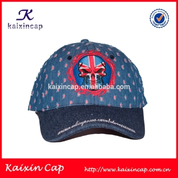 High quality special jean baseball caps embrodiery logo baseball caps