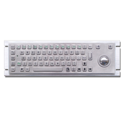 IP65 vanntett industrielt mini -tastatur med trackball / f