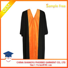 Black matte Phd graduation gowns