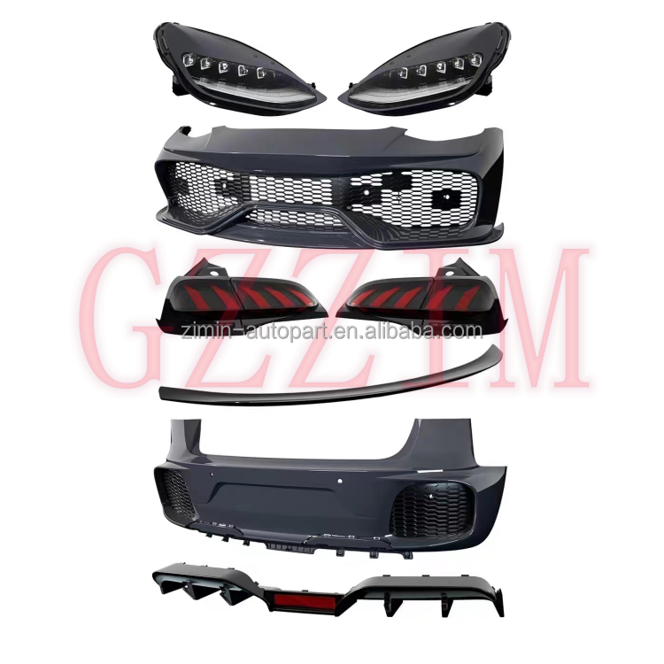 Body Kit For Te-sla Upgrade Body Kits Front Lip Side Skirts Rear Diffuser Spoiler Headlamp & Taillamp