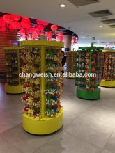 round metal toys display stand