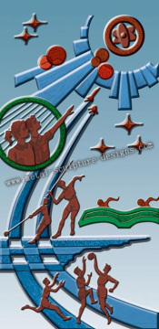 Hotel Copper Sculpture