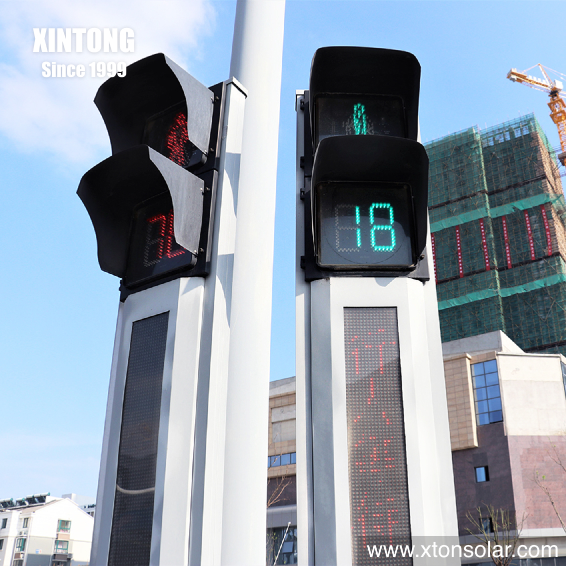 XINTONG 200mm 300mm led pedestrian traffic signal light