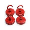 32mm TS16949 Certified Neodym Magnet Red hanging Hook