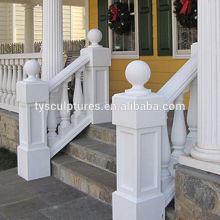 recomened manufacture natural stone marble handrails for building home decoration