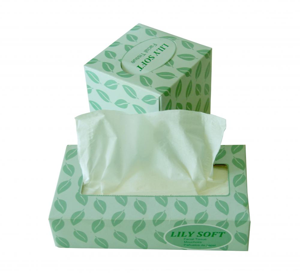 Facial Tissue Cube Box