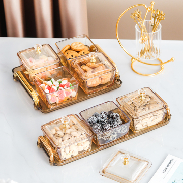 Nordic Snack Serving Plates with Tray - Hot Sale Coffee Shop Sugar Dessert Bowls & Glass Bowls